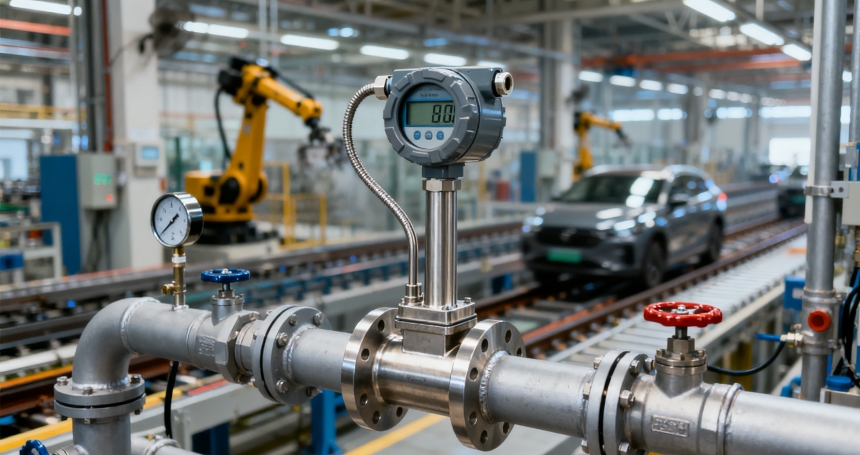 某汽車制造廠壓縮空氣系統(tǒng)流量監(jiān)測成功案例